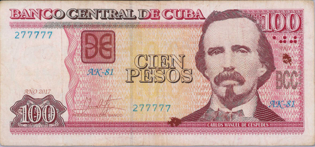 100 Pesos 2017 - Semi Solido - Circulado