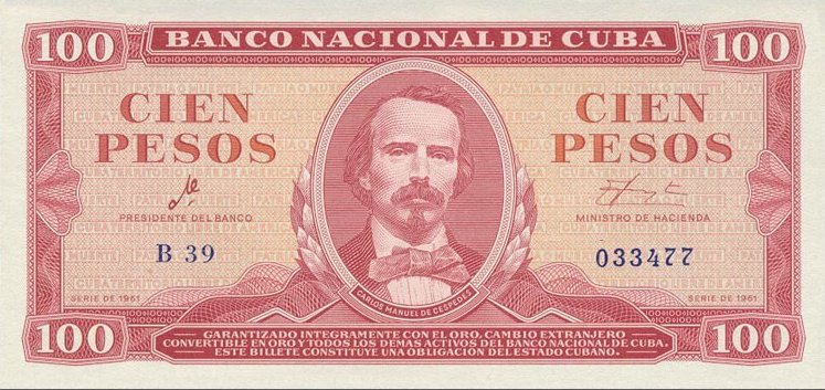 100 Pesos 1961 CHE