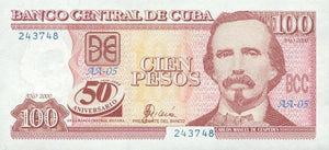 100 Pesos 2000 - 50 Aniversario de la Banca Central en Cuba