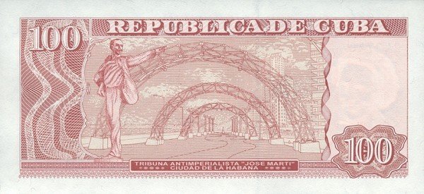 100 Pesos 2000 - 50 Aniversario de la Banca Central en Cuba