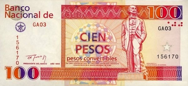 100 Pesos CUC 1994