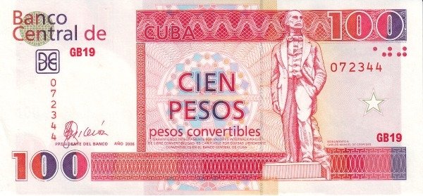 100 Pesos CUC 2006