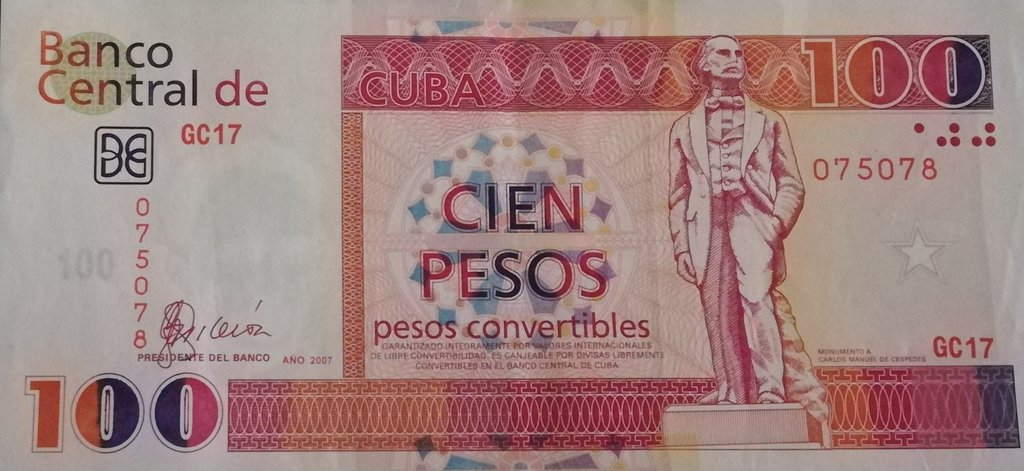 100 Pesos CUC 2007