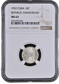 10C 1952 NGC MS63