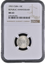 10C 1952 NGC MS63