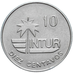 10 Centavos 1981 Intur - Denominación CON número 10