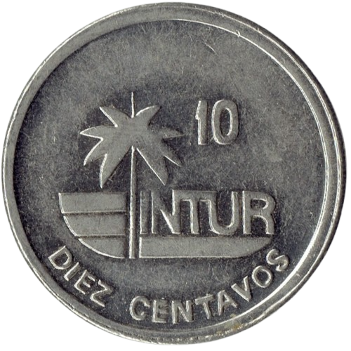 10 Centavos 1989 Intur - Magnética