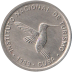 10 Centavos 1989 Intur - No magnética, diámetro 21mm