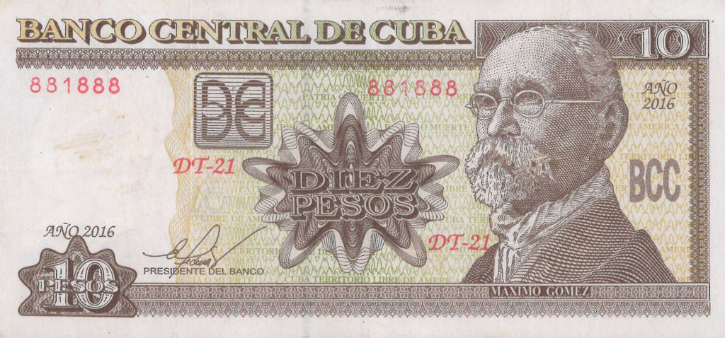 10 Pesos 2016 - Semi Solido - Circulado