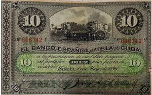10 Pesos 1896 - Plata. Serie 6 Dijitos