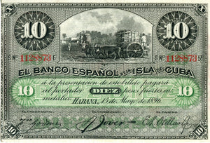 10 Pesos 1896 - Plata. Serie 7 Dijitos