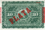 10 Pesos 1896 - Plata. Serie 7 Dijitos
