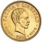 10 Pesos Oro 1916