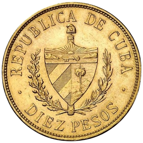 10 Pesos Oro 1916