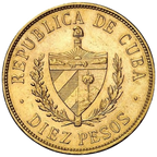 10 Pesos Oro 1916