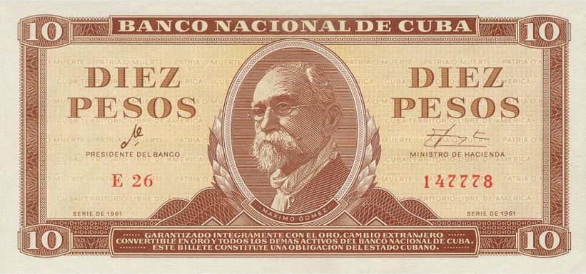10 Pesos 1961 CHE