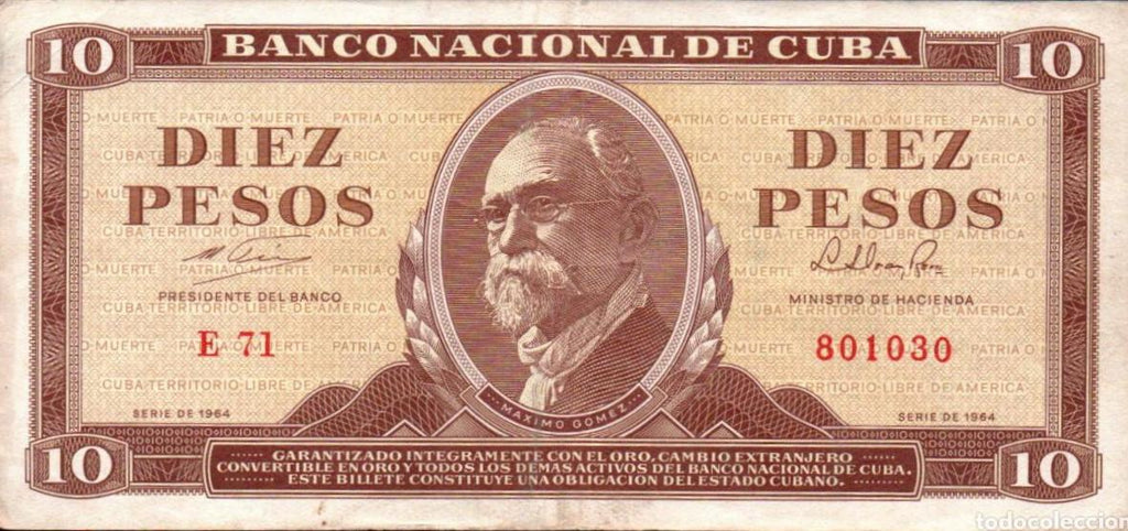 10 Pesos 1964