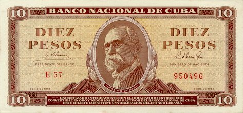10 Pesos 1965