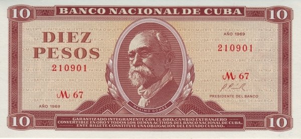 10 Pesos 1969