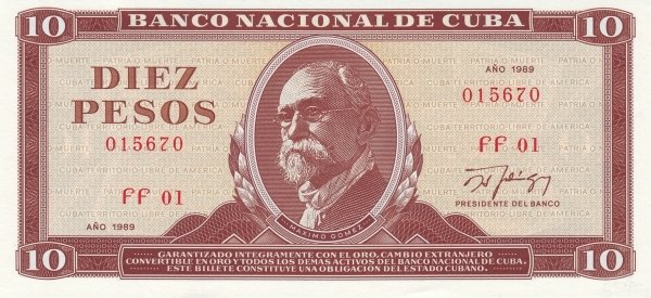 10 Pesos 1989