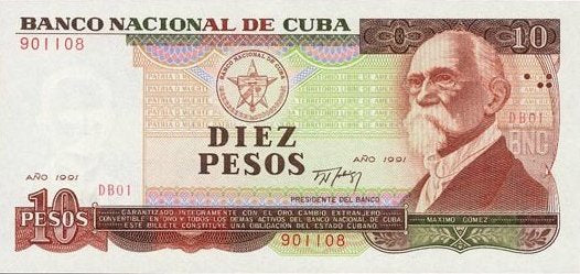 10 Pesos 1991