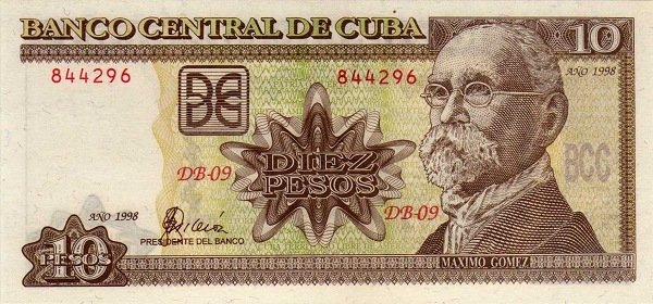 10 Pesos 1998