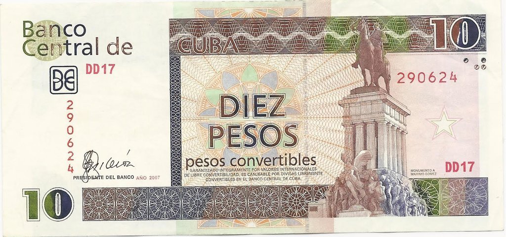 10 Pesos CUC 2007