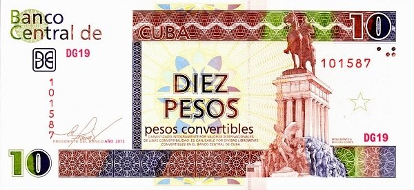 10 Pesos CUC 2012