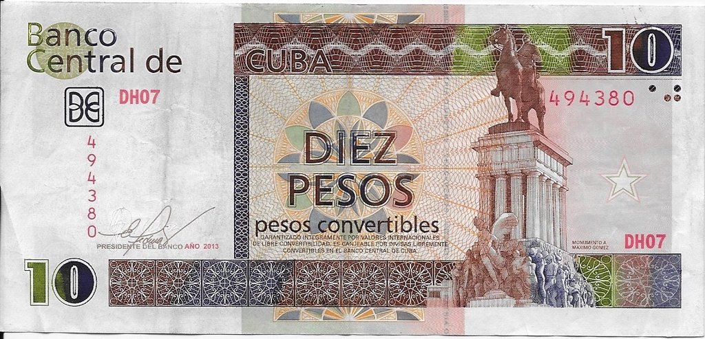 10 Pesos CUC 2013