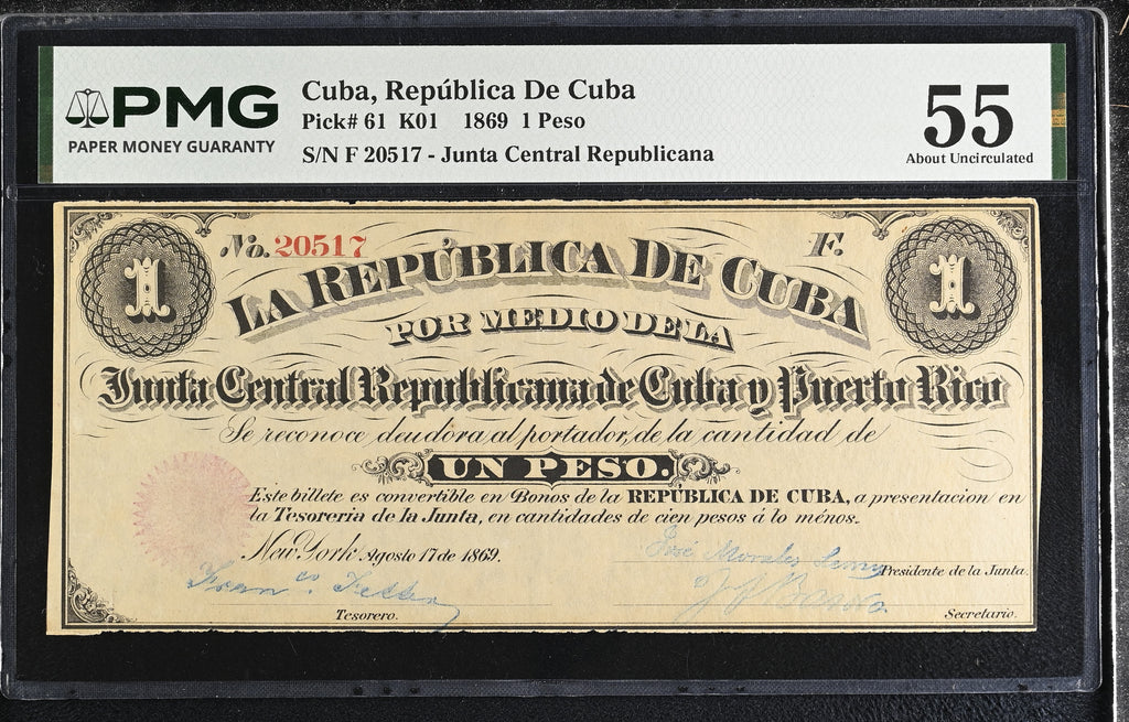 1P 1869 55 - Junta Central Republicana de Cuba y Puerto Rico