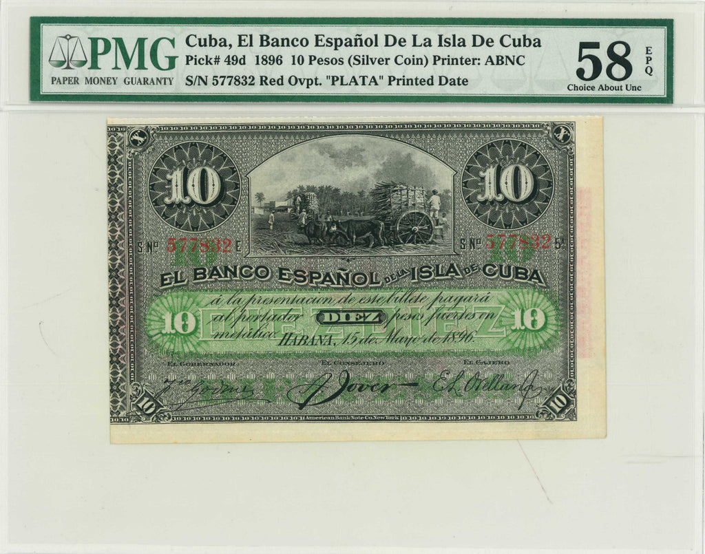 10P 1896 PMG 58