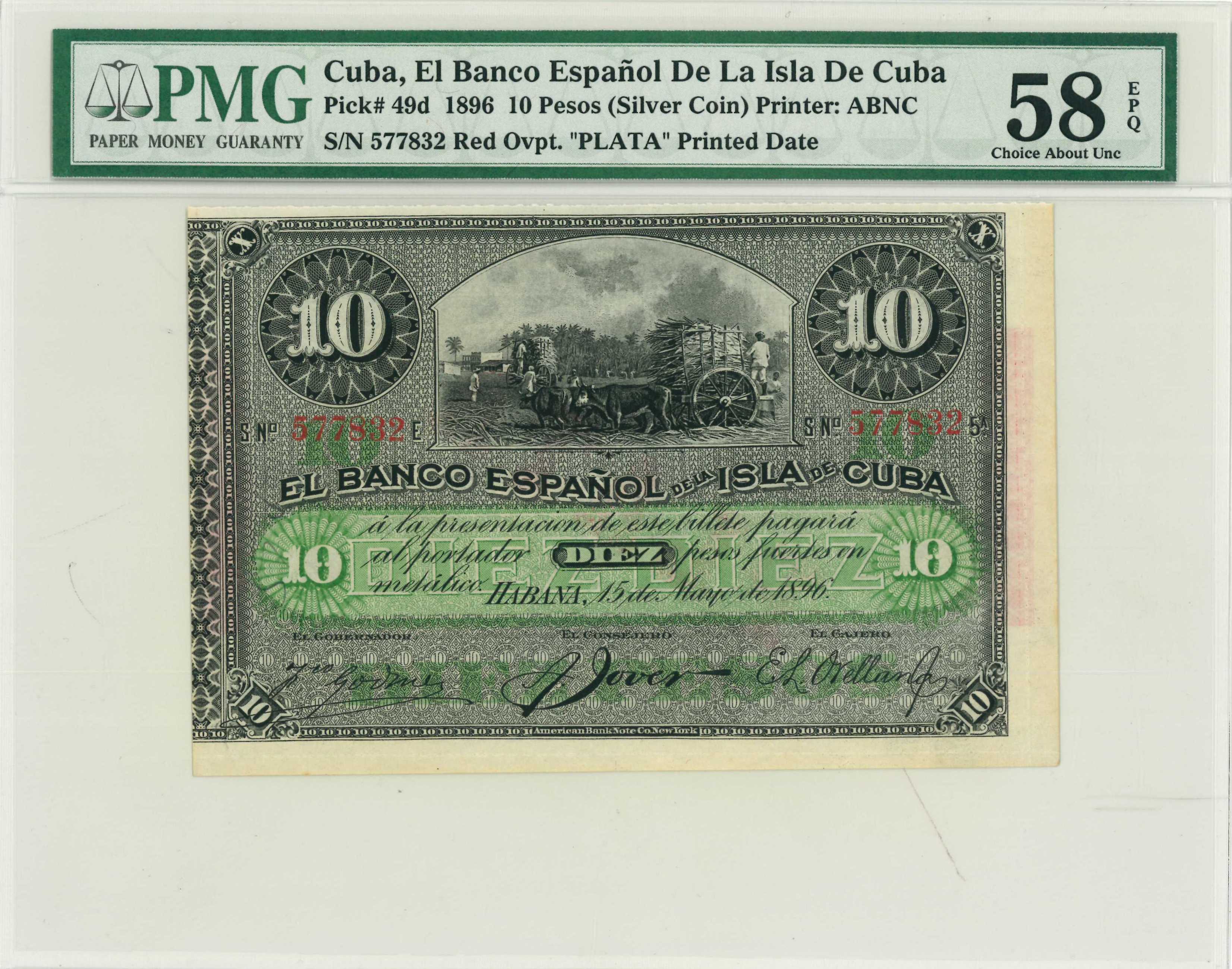 10P 1896 PMG 58
