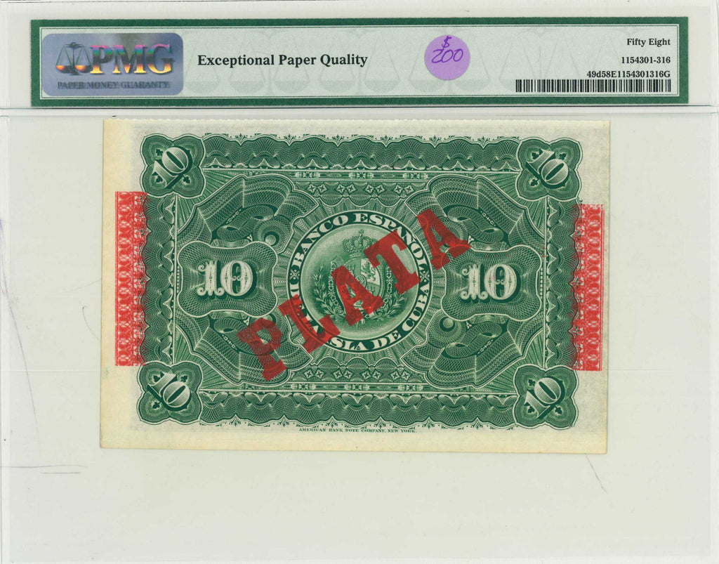 10P 1896 PMG 58