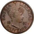 1897 Bronce Souvenir Type III Proof