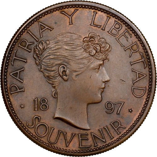 1897 Bronce Souvenir Type III Proof