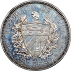 1898 Silver 1 Peso Proof