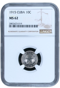 10C 1915 NGC MS62