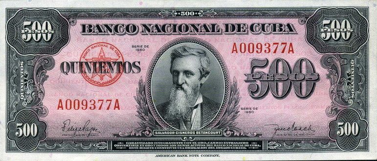 Billete 500P 1950