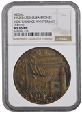 1952 Medalla - Cincuentenario de la Independencia NGC MS65