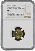 1C 1953 NGC MS63 - Republic Anniversary