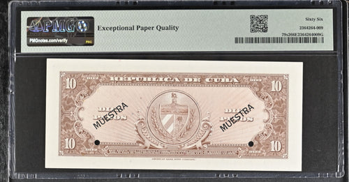 10P 1960 PMG 66 - Muestra