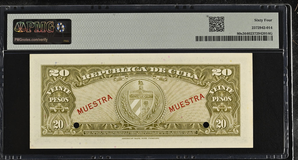20P 1960 CHE PMG 64 - Muestra