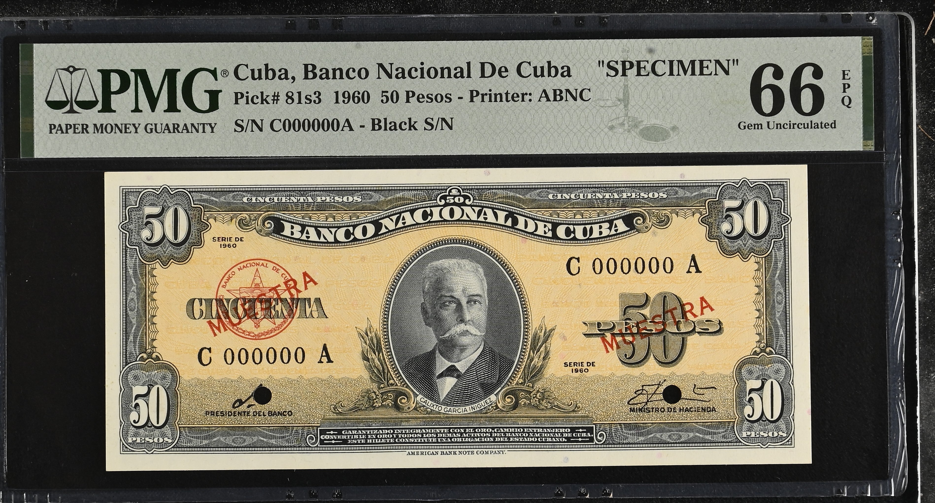 50P 1960 CHE PMG 66 - Muestra