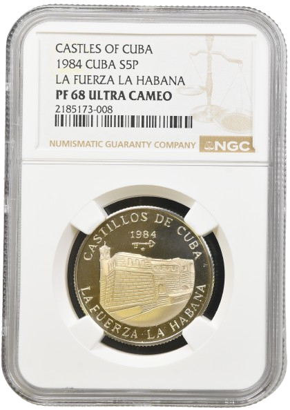 5P Silver 1984 PF68 - LA FUERZA LA HABANA