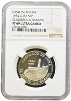 5P Silver 1984 PF69 - EL MORRO LA HABANA