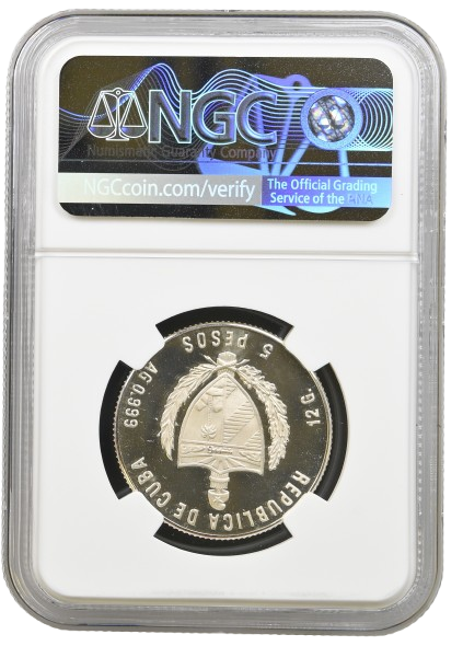 5P Silver 1984 PF69 - EL MORRO SANTIAGO DE CUBA