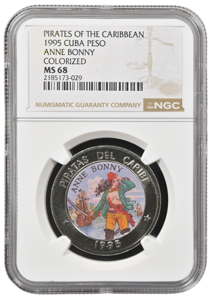 1P 1995 Pirates of the Caribbean - Anne Bonny NGC MS68