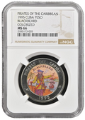 1P 1995 Pirates of the Caribbean - Blackbeard NGC MS66