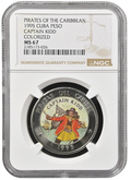 1P 1995 Pirates ofthe Caribbean - Captain Kidd NGC MS67