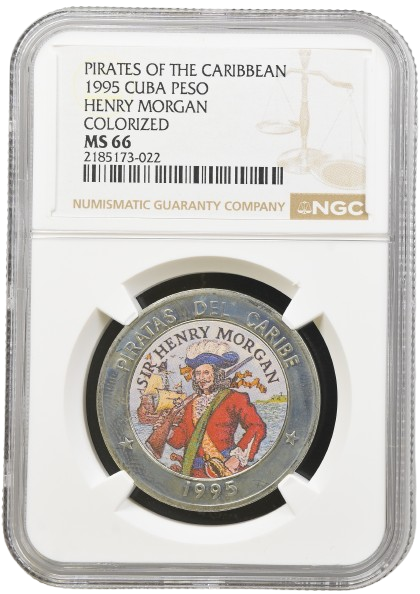 1P 1995 Pirates of the Caribbean - Henry Morgan NGC MS66